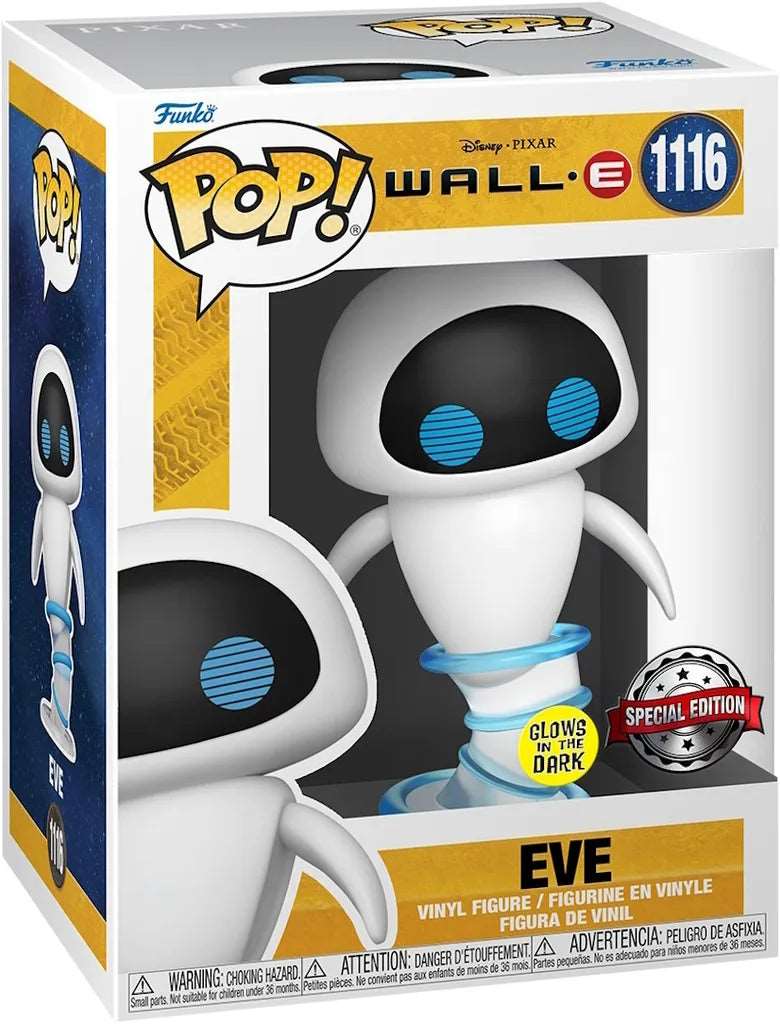 Funko Pop! Disney 1116 Wall-E Eve Flying (Glow-in-the-Dark) 9cm
