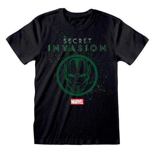 Kurzarm-T-Shirt Marvel Logo Icon Schwarz Unisex Secret Invasion