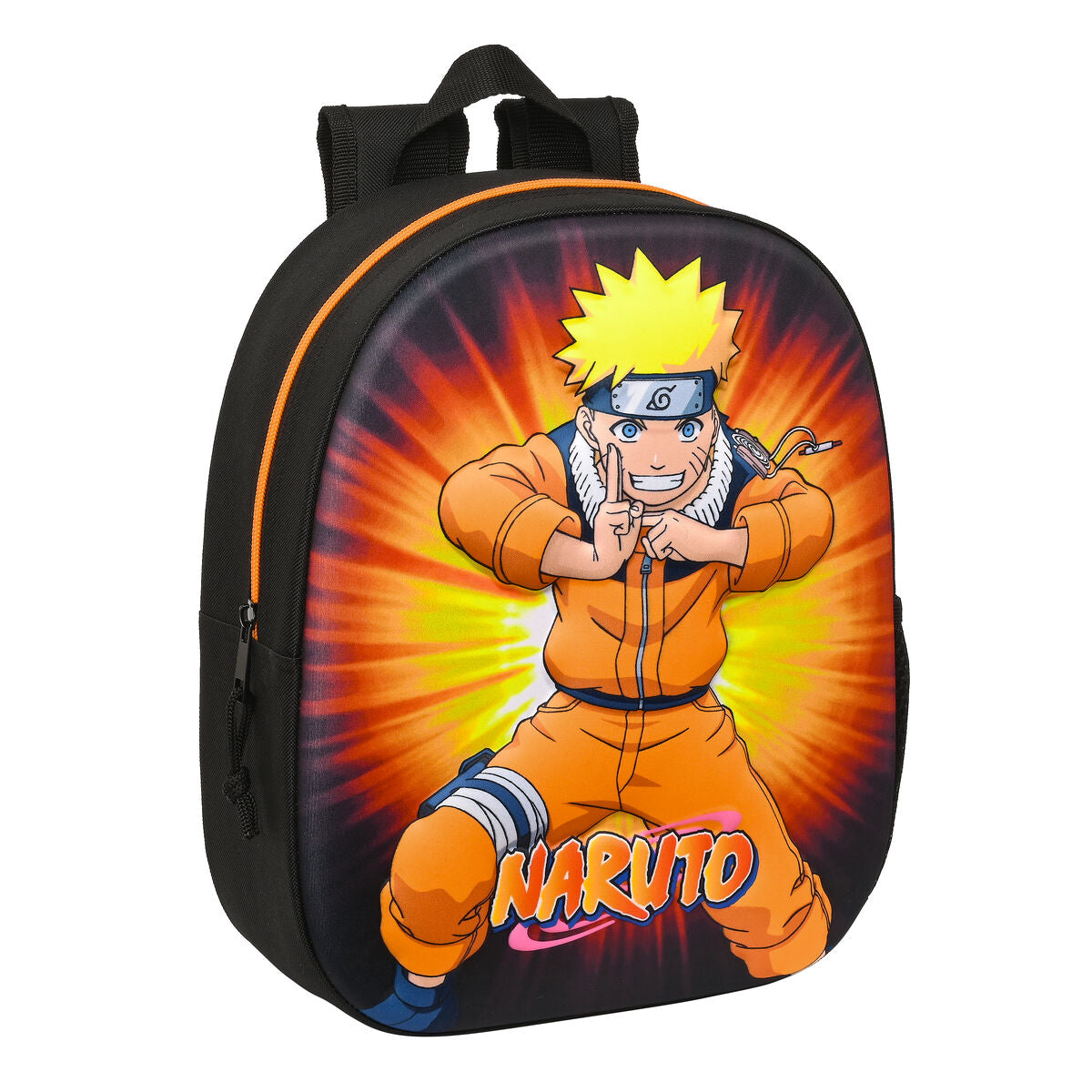 Schulrucksack 3D Naruto Schwarz Orange 27 x 33 x 10 cm