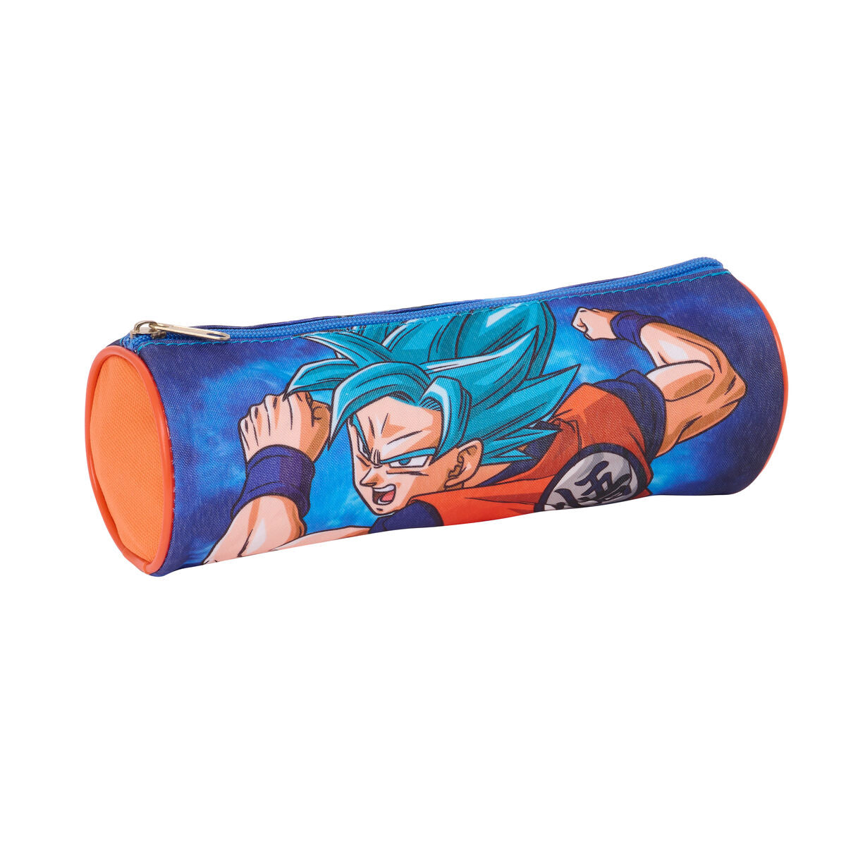 Schulmäppchen in Zylinderform Dragon Ball Blau Orange 23 x 8 x 8 cm