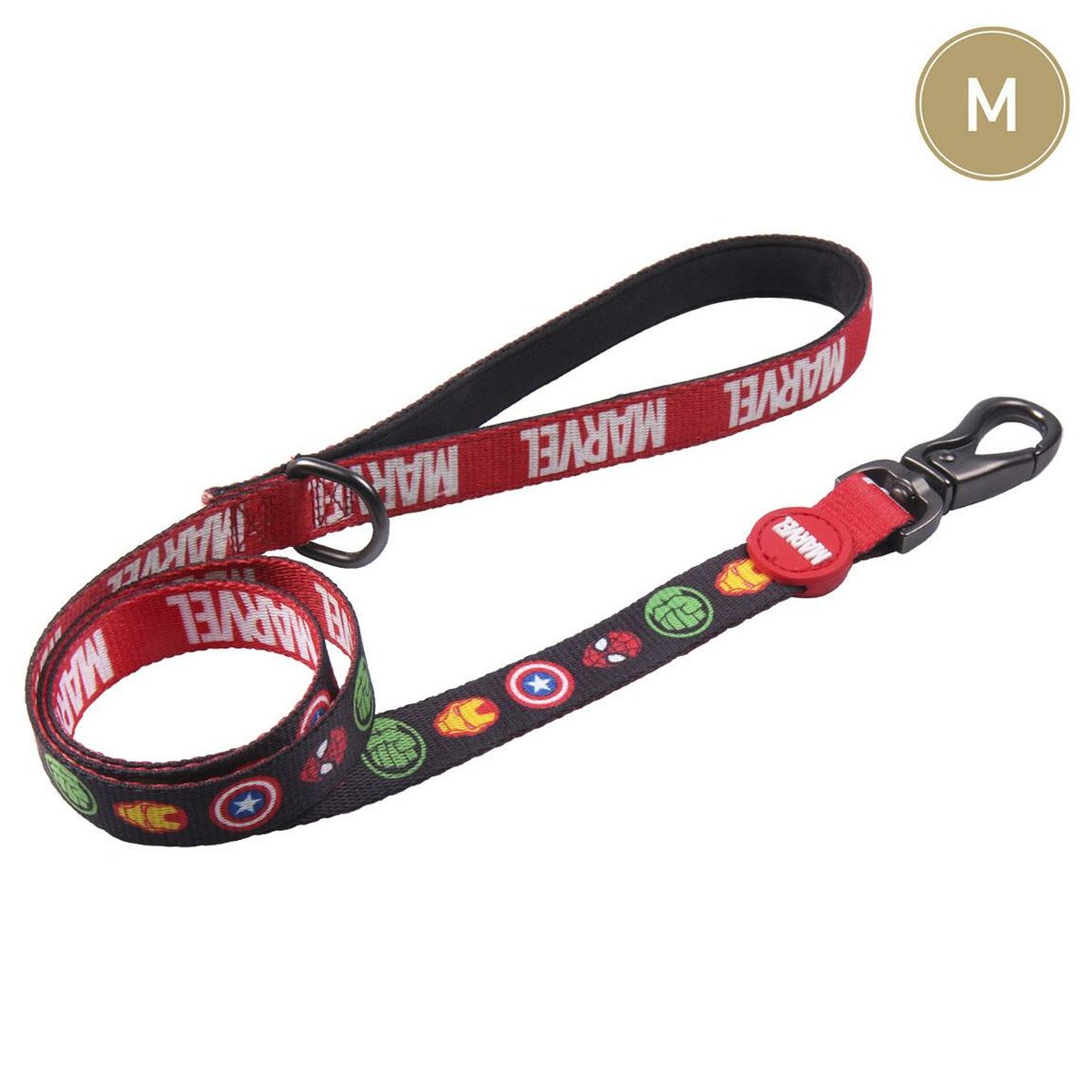 Dog Lead Marvel Red M