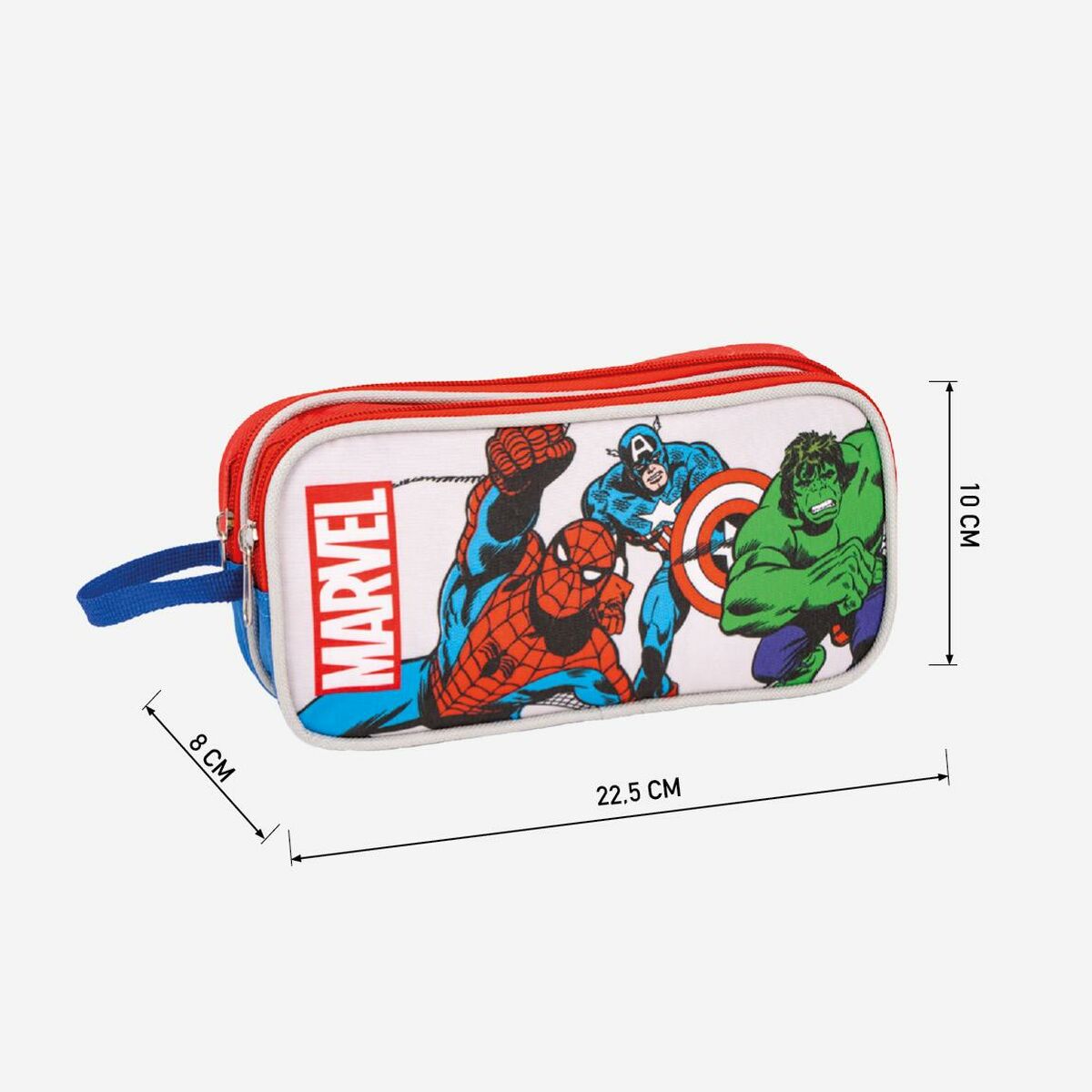 Zweifaches Mehrzweck-Etui The Avengers 22,5 x 8 x 10 cm Rot