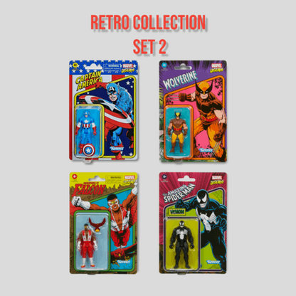 Marvel Legends Retro Collection Actionfiguren 4er Set 2 10cm