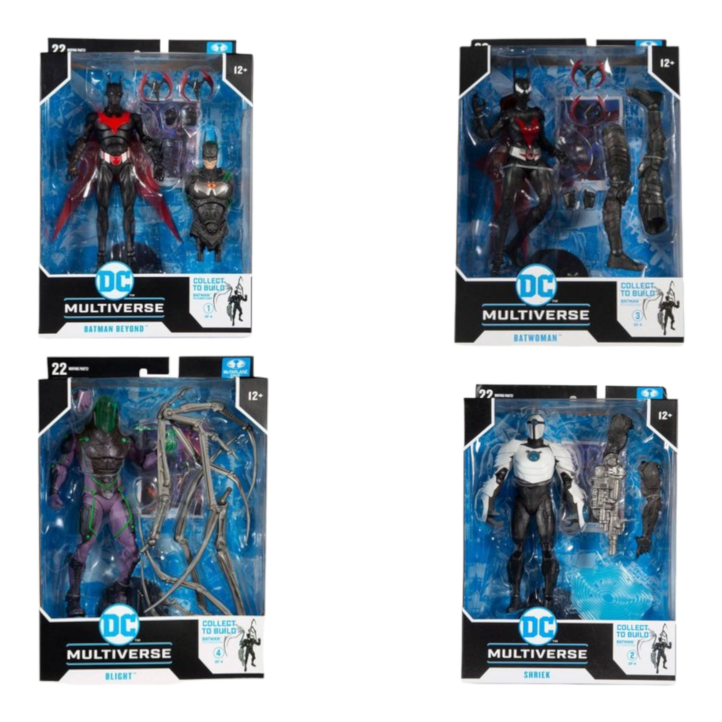 McFarlane DC Multiverse Batman Beyond BAF Wave Set 4er Bundle McFarlane