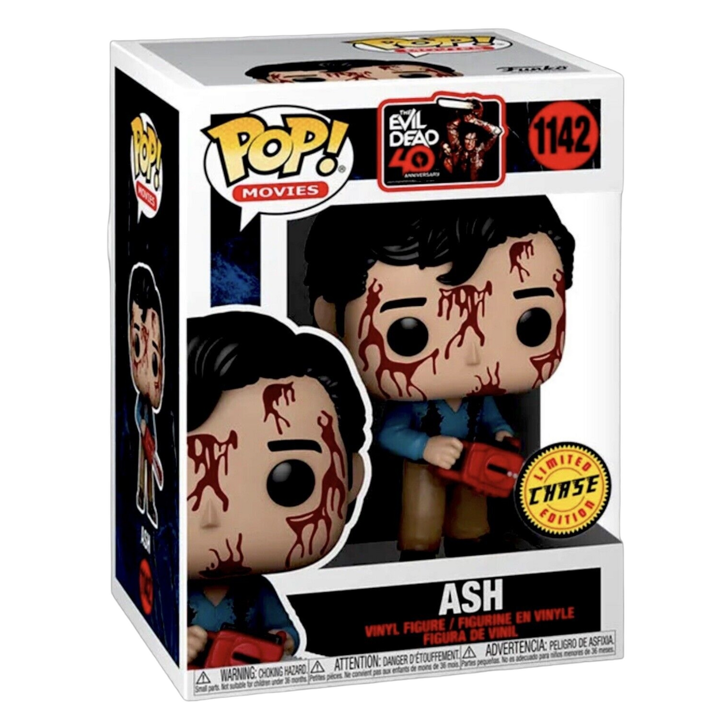 Funko Pop! Movies 1142 Evil Dead 40th Anniversary Ash 9cm Chase Variante
