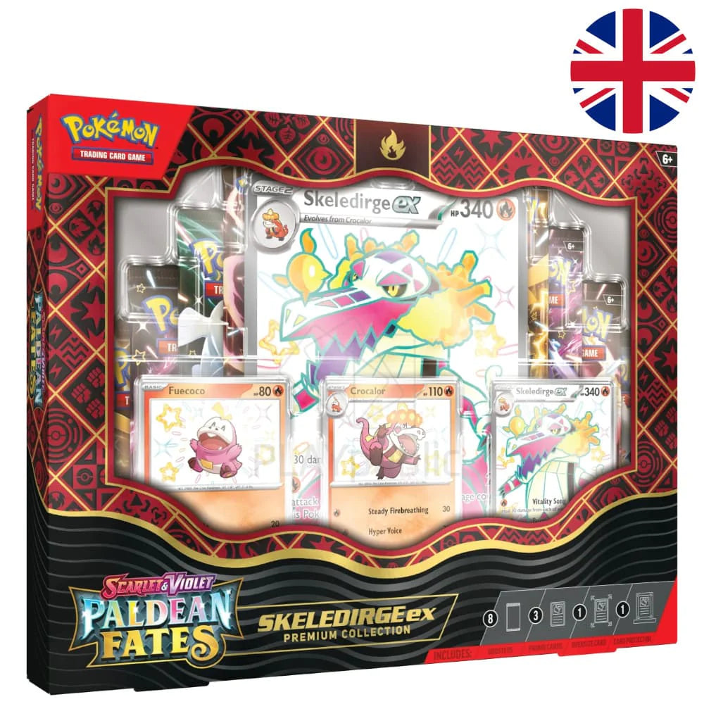 Pokémon TCG SCARLET & VIOLET 4.5 PALDEAN FATES POKÉMON EX PREMIUM COLLECTION Toy-Storage