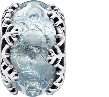 Pandora 792377C00 Silber Charm Winterblaue Schneeflocke