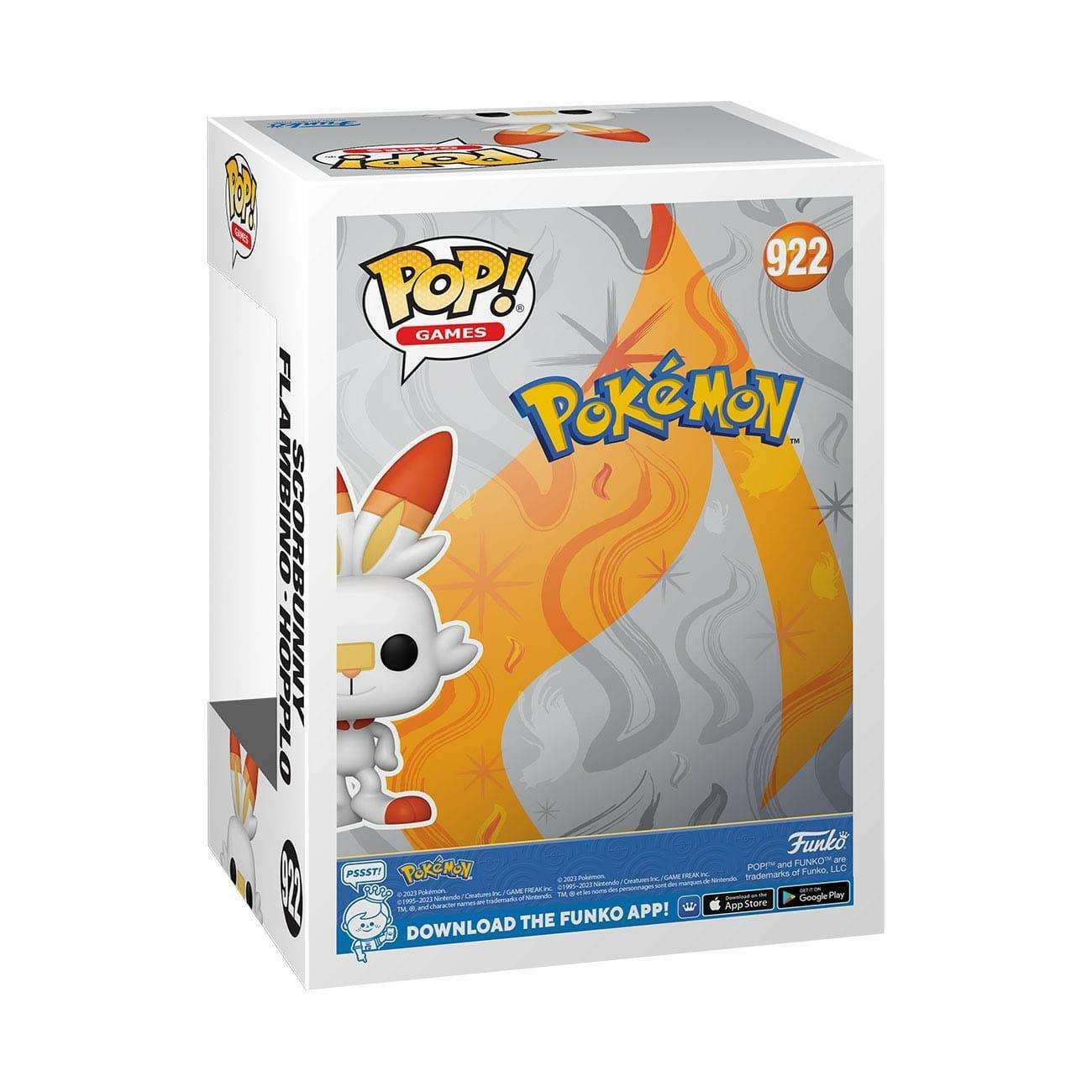 Funko Pop! Games 922 Pokémon Vinyl Figur Scorbunny Hopplo (EMEA) 9cm - Toy-Storage