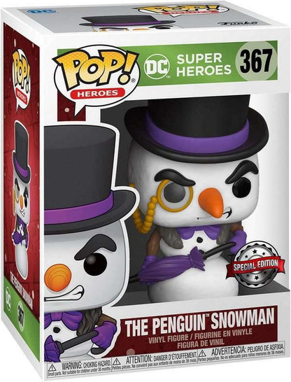 Funko Pop! DC Super Heroes 367 Vinyl Figur Penguin Snowman Special Edition 9cm