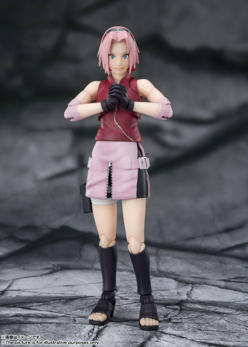 S.H. Figuarts Naruto Shippuden Actionfigur Sakura Haruno Inheritor of Tsunade's indominable will 14cm Tamashii Nations