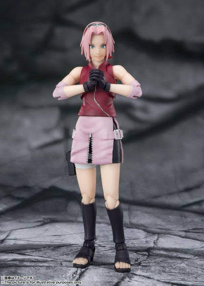 S.H. Figuarts Naruto Shippuden Actionfigur Sakura Haruno Inheritor of Tsunade's indominable will 14cm Tamashii Nations