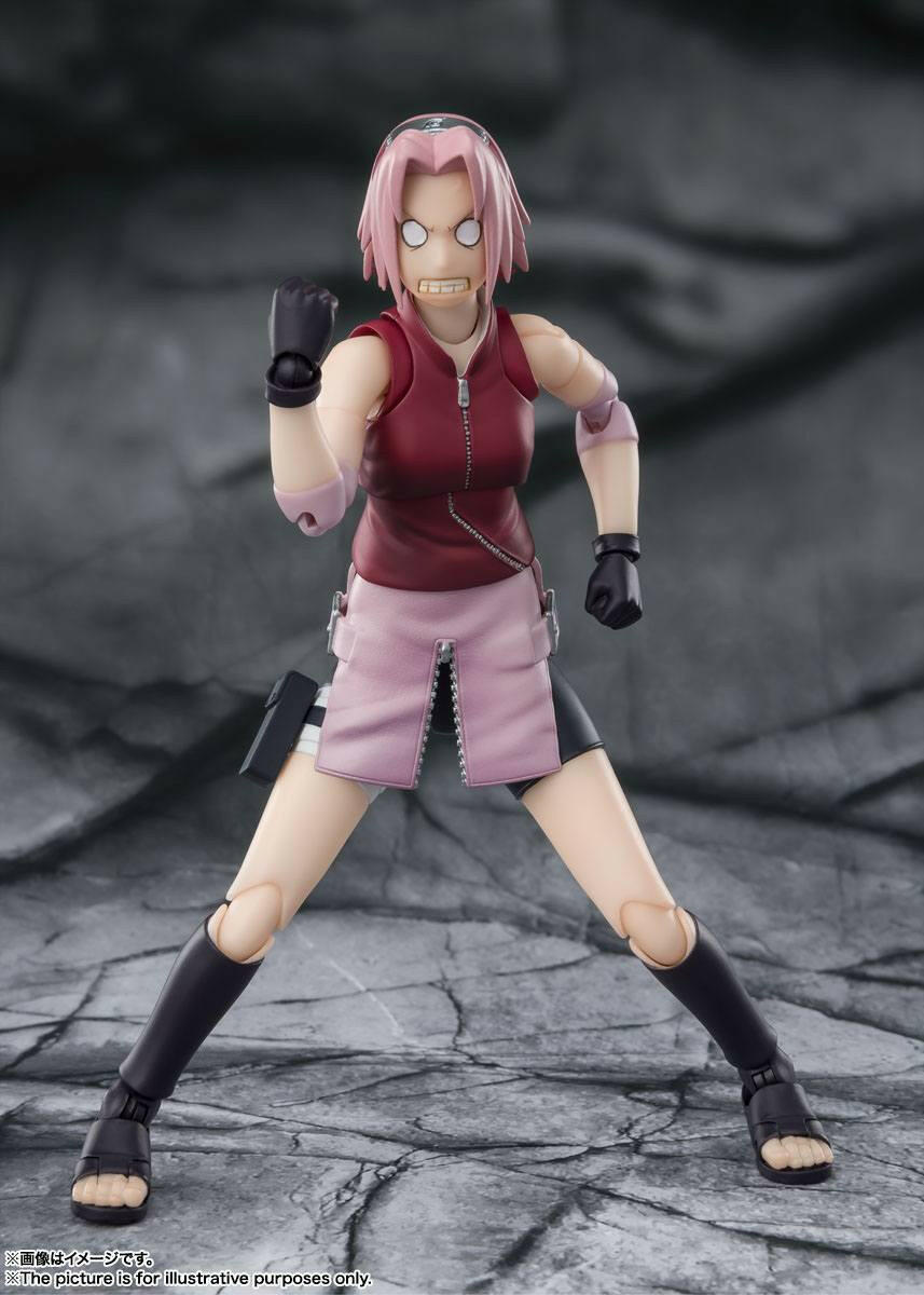 S.H. Figuarts Naruto Shippuden Actionfigur Sakura Haruno Inheritor of Tsunade's indominable will 14cm Tamashii Nations