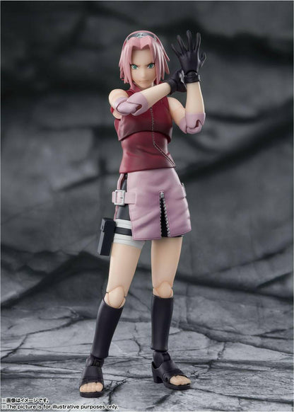 S.H. Figuarts Naruto Shippuden Actionfigur Sakura Haruno Inheritor of Tsunade's indominable will 14cm Tamashii Nations