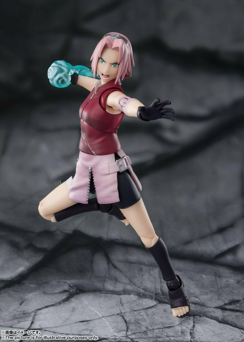 S.H. Figuarts Naruto Shippuden Actionfigur Sakura Haruno Inheritor of Tsunade's indominable will 14cm Tamashii Nations