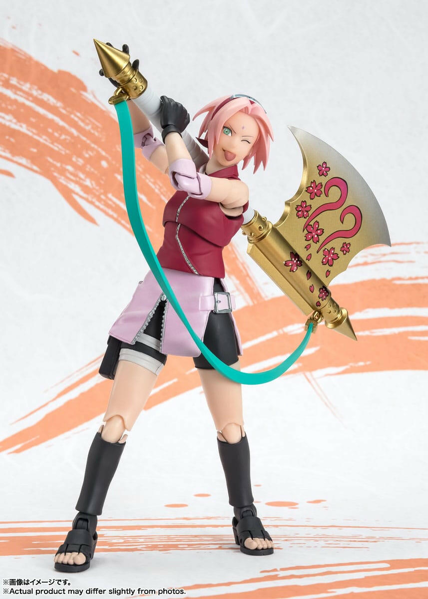 Pre-Order! S.H. Figuarts Naruto Shippuden Actionfigur Sakura Haruno Naruto OP99 Edition 14cm Tamashii Nations