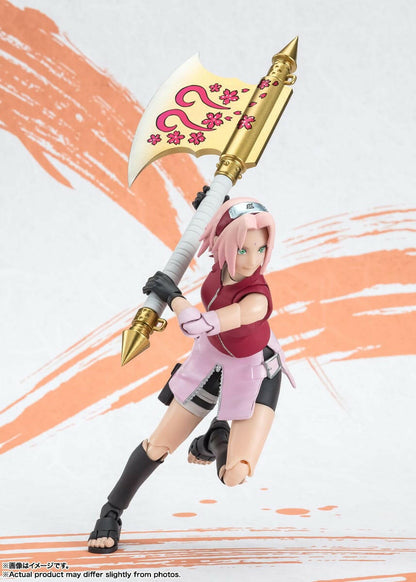 Pre-Order! S.H. Figuarts Naruto Shippuden Actionfigur Sakura Haruno Naruto OP99 Edition 14cm Tamashii Nations