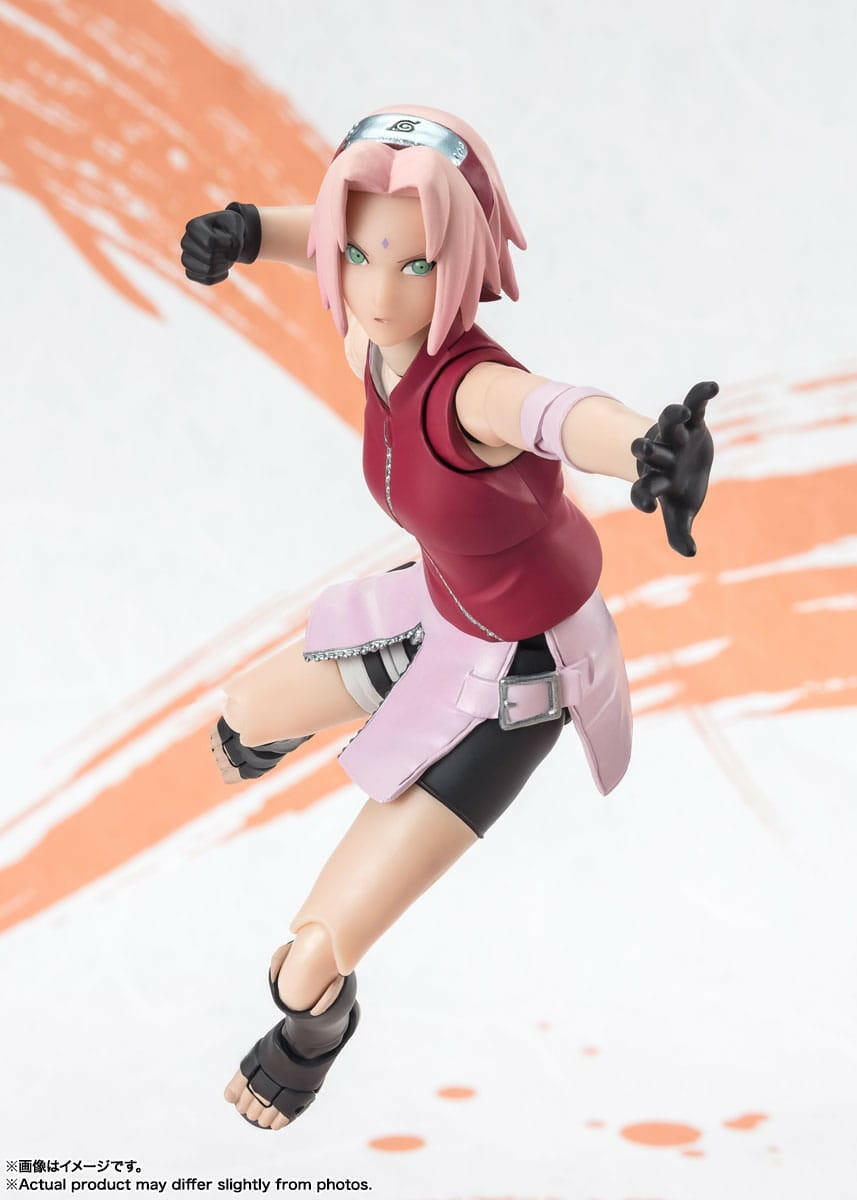 Pre-Order! S.H. Figuarts Naruto Shippuden Actionfigur Sakura Haruno Naruto OP99 Edition 14cm Tamashii Nations