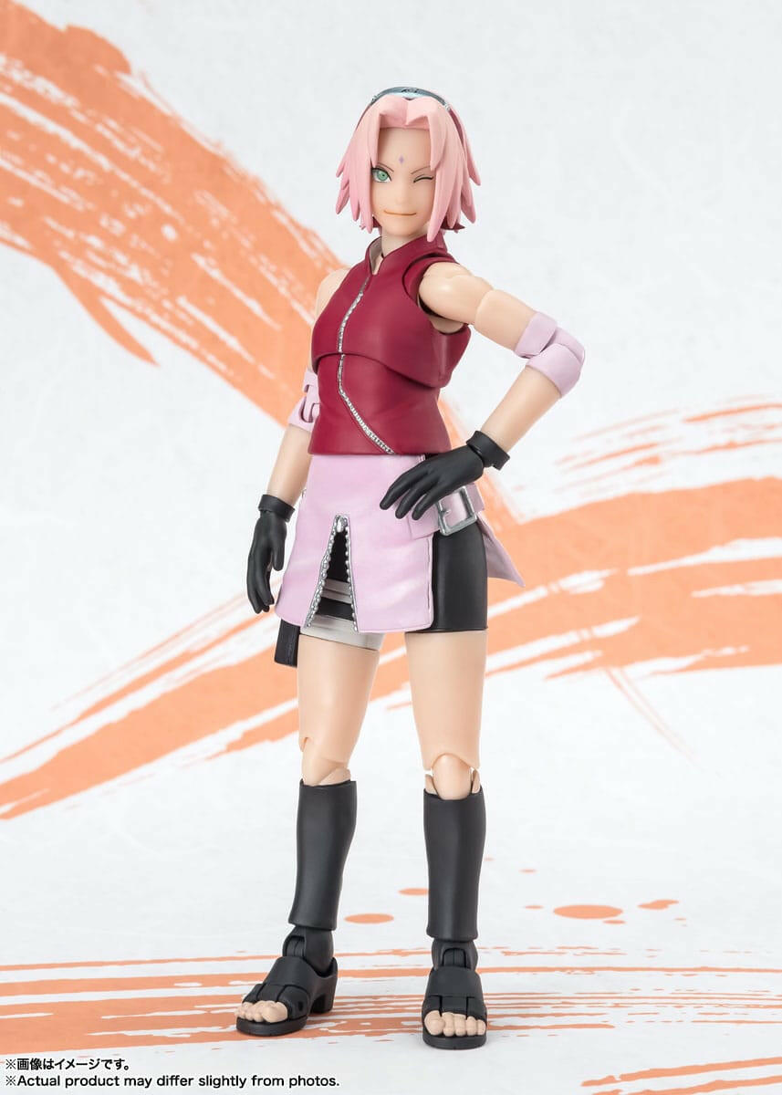 Pre-Order! S.H. Figuarts Naruto Shippuden Actionfigur Sakura Haruno Naruto OP99 Edition 14cm Tamashii Nations