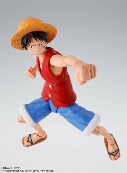 Pre-Order! S.H. Figuarts One Piece Actionfigur Monkey D. Ruffy Romance Dawn 15cm