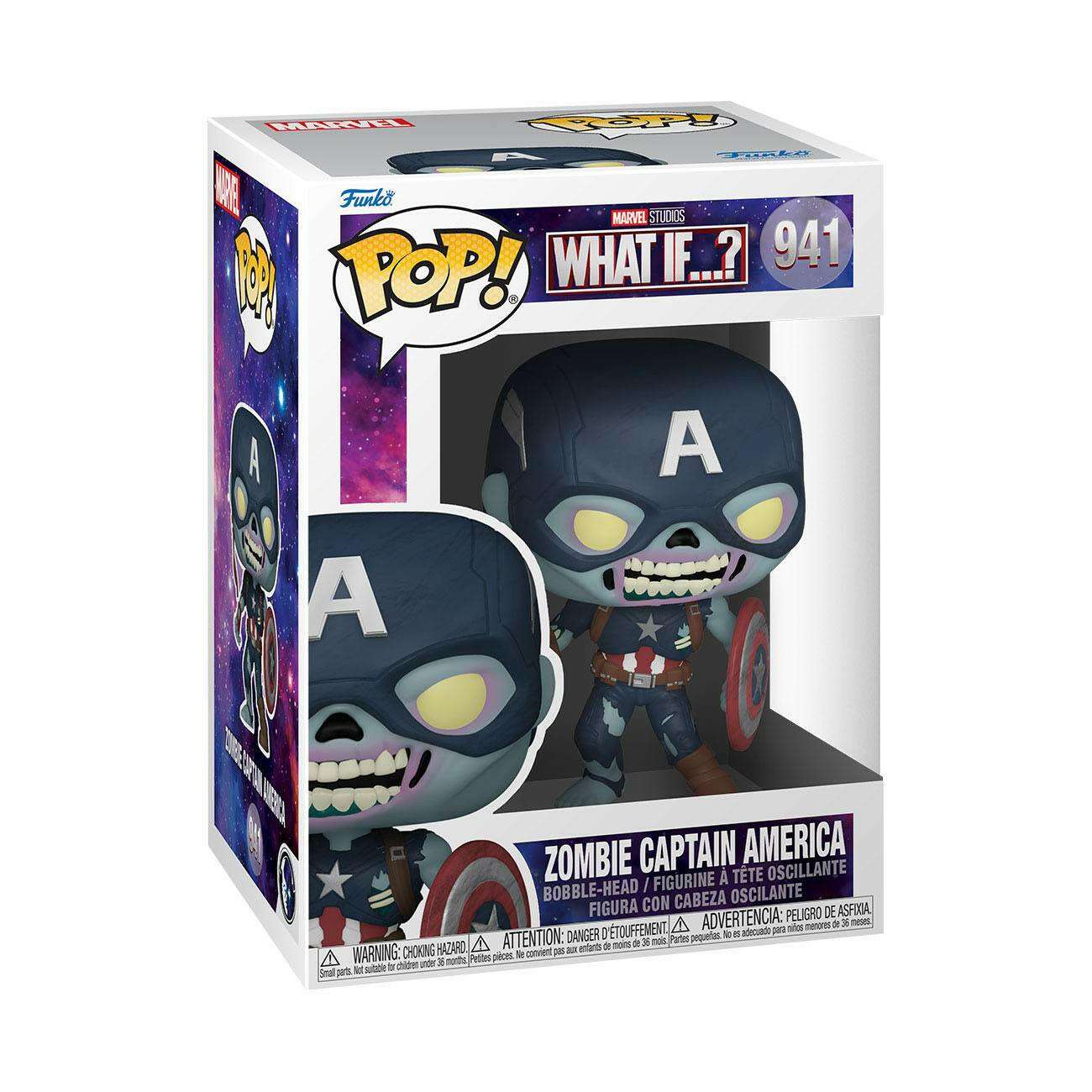 Funko Pop! Marvel 941 What If...? Zombie Captain America 9cm Funko