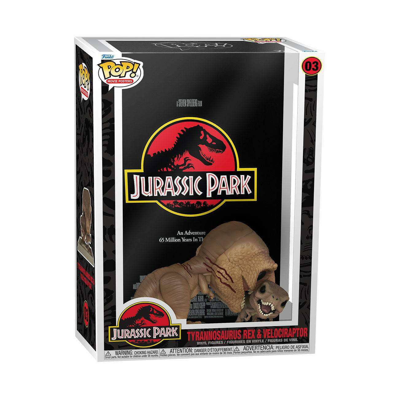 Funko Pop! Movie Posters 03 Jurassic Park Tyrannosaurus Rex & Velociraptor 9cm Funko