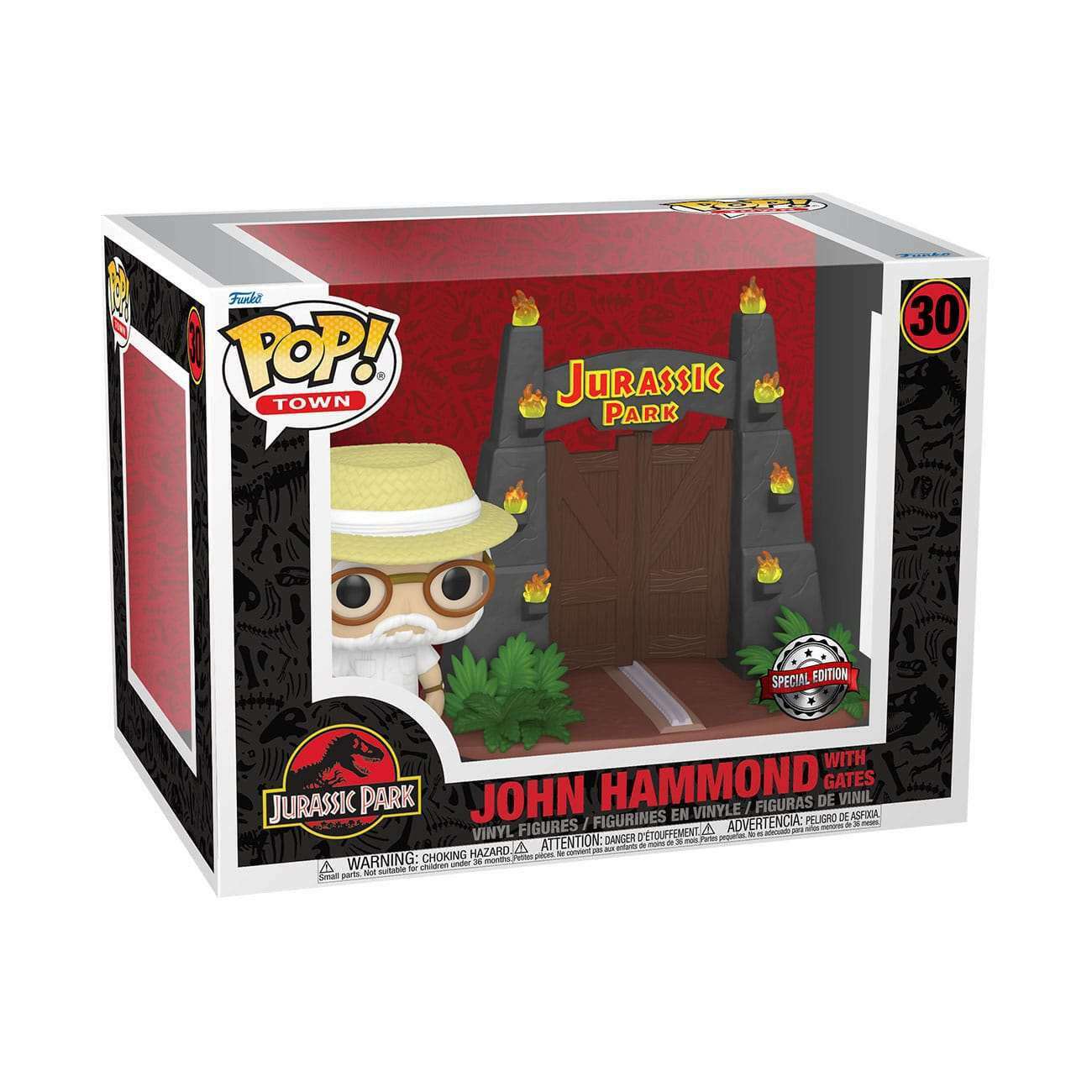 Funko Pop! Town 30 Jurassic Park John Hammond with Gates 9cm