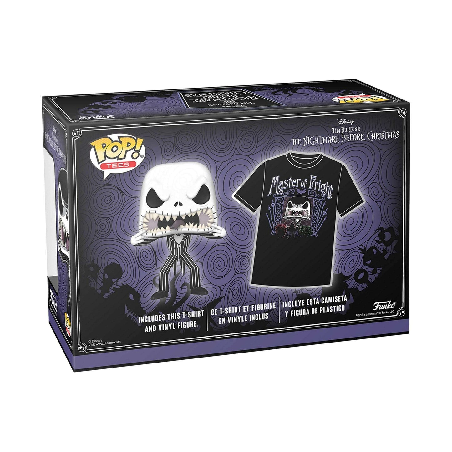 Funko Pop! & Tee Bundle Disney 808 Nightmare Before Christmas Jack Skellington Glow-in-the-Dark "L" Funko