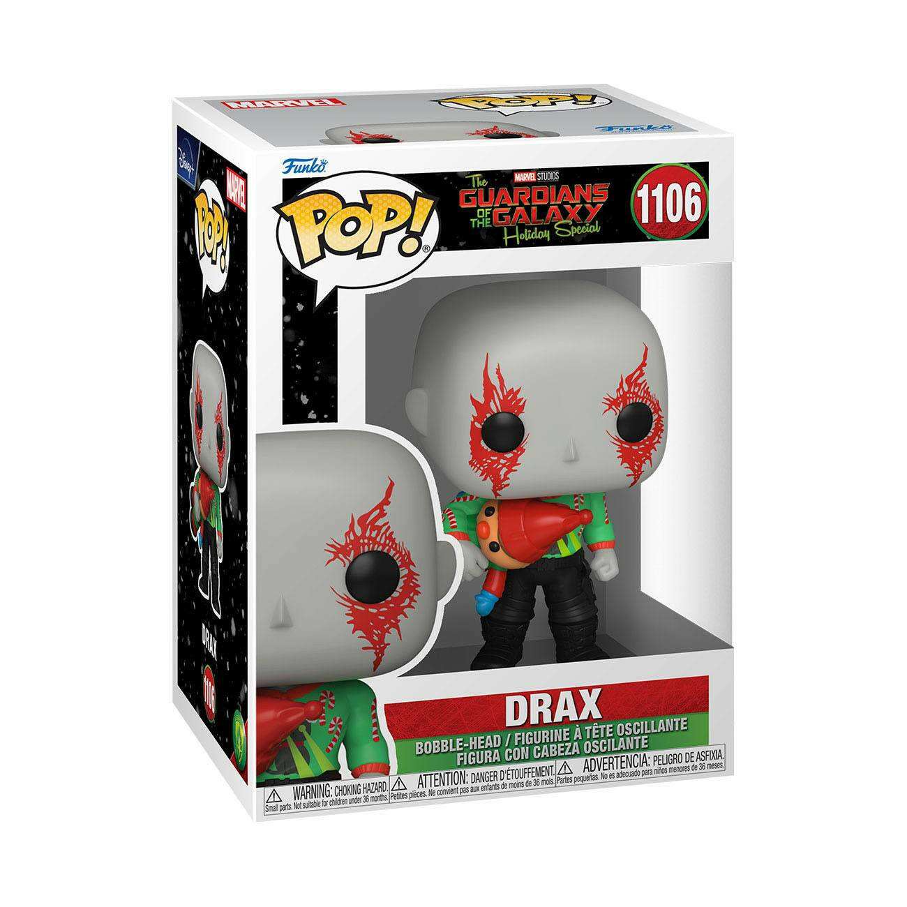 Funko Pop! Marvel 1106 Guardians of the Galaxy Holiday Special Drax 9cm Funko