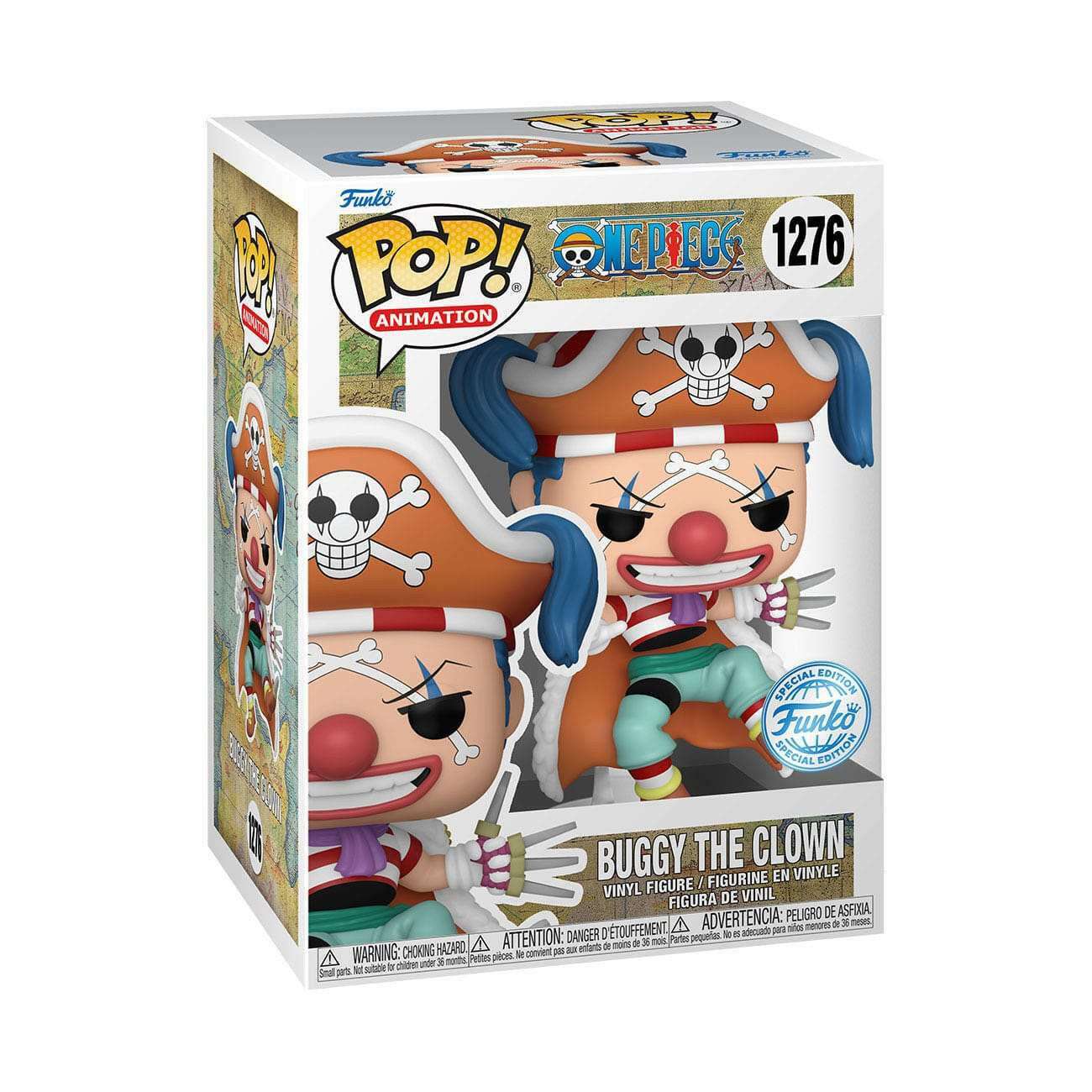 Funko Pop! Animation 1276 One Piece Buggy the Clown 9cm