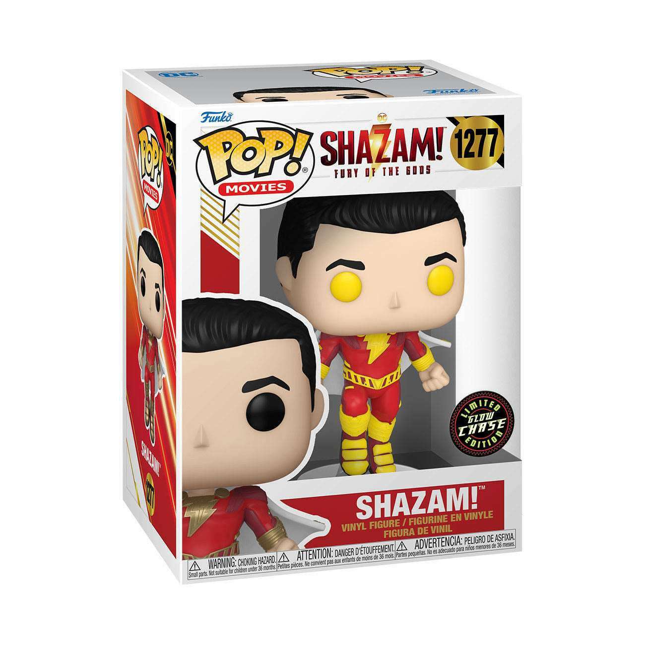 Funko Pop! Movies 1277 DC Shazam Fury of the Gods Shazam Chase Bundle 9cm