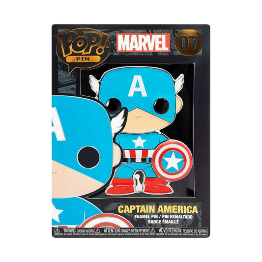 Funko Pop! Pin 07 Ansteck-Pin Marvel Captain America 10cm Funko