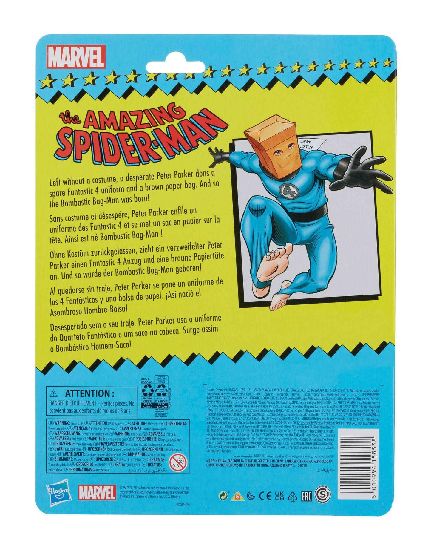 Marvel Legends Retro The Amazing Spider-Man Bombastic Bag-Man 15cm