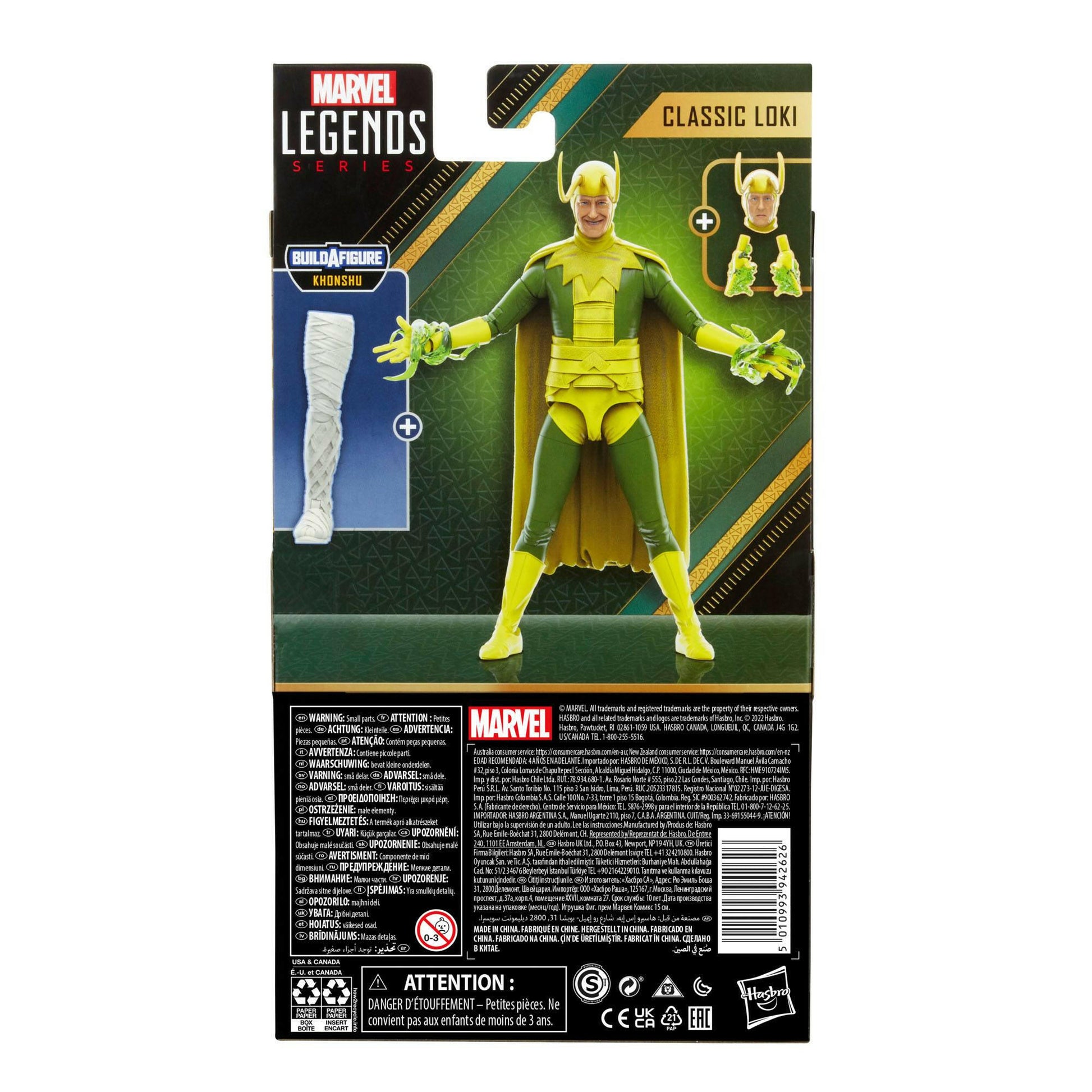 Marvel Legends Disney+ BAF: Khonshu Loki: Classic Loki 15cm Hasbro