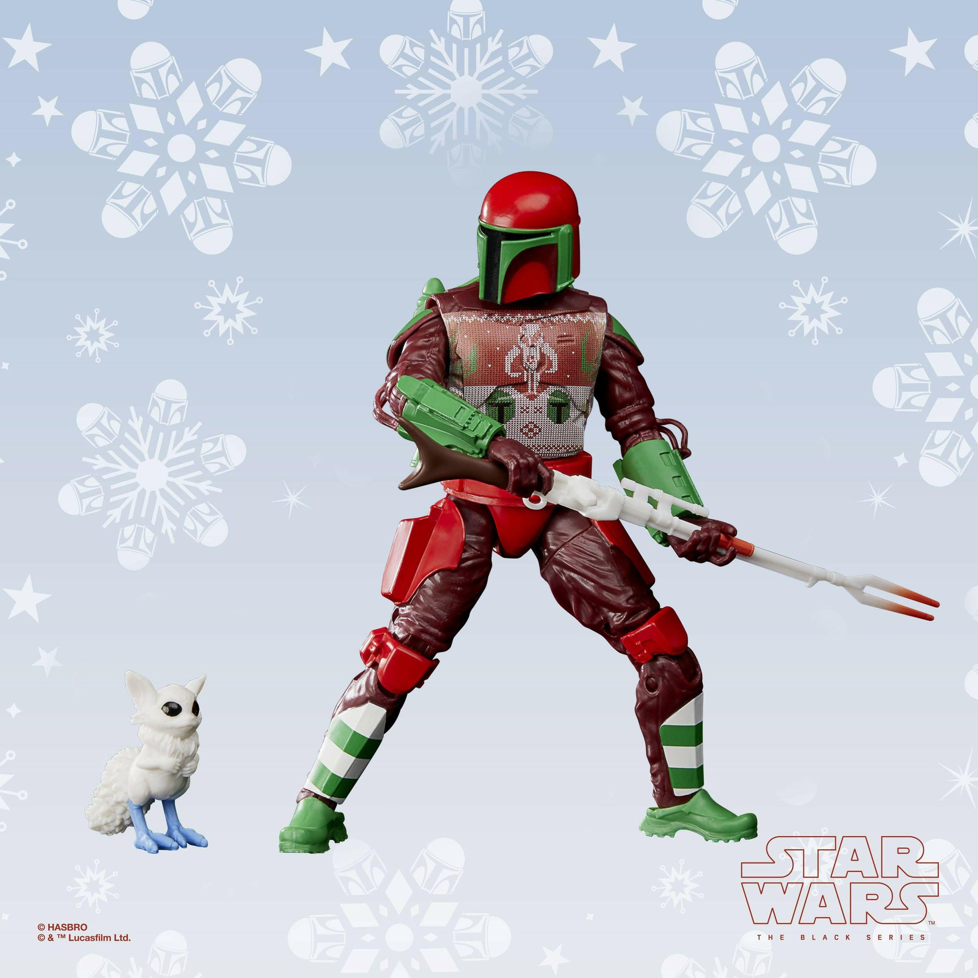 Star Wars Black Series Actionfigur Mandalorian Warrior (Holiday Edition) 15cm Hasbro