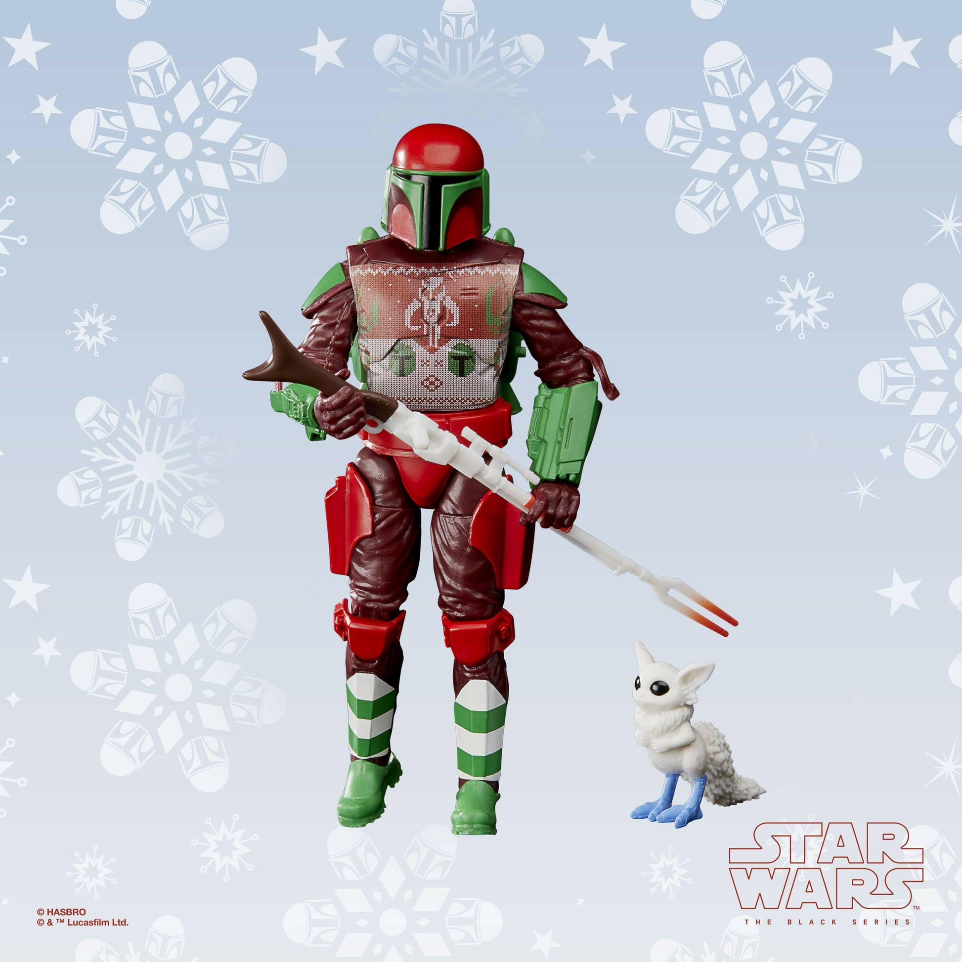 Star Wars Black Series Actionfigur Mandalorian Warrior (Holiday Edition) 15cm Hasbro