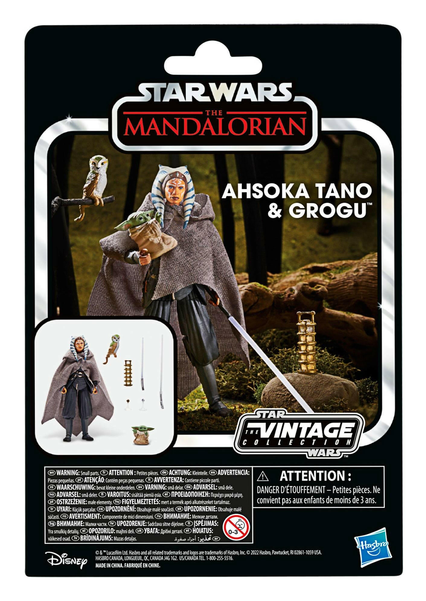 Star Wars Vintage Collection The Mandalorian Actionfigur 2022 Ahsoka Tano & Grogu 10cm Hasbro