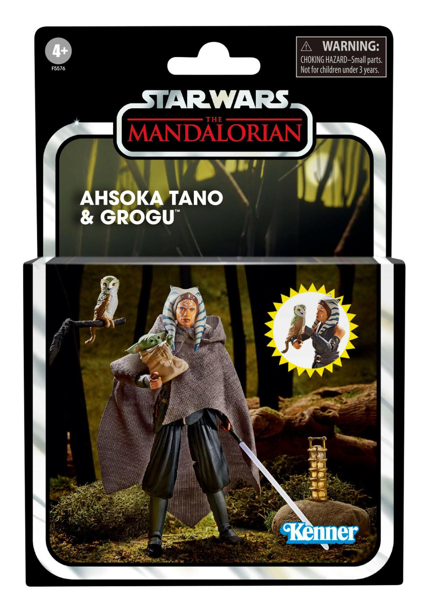 Star Wars Vintage Collection The Mandalorian Actionfigur 2022 Ahsoka Tano & Grogu 10cm Hasbro