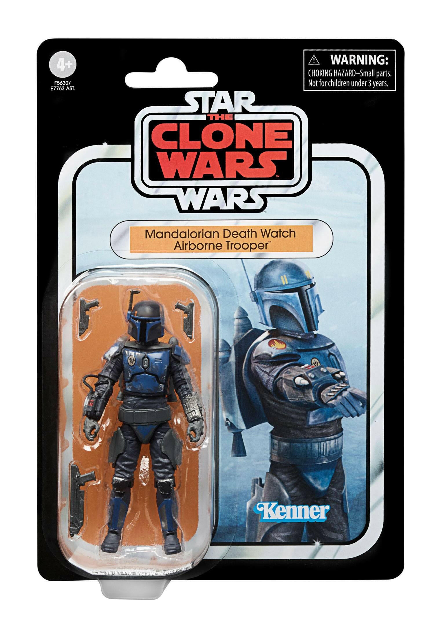 Star Wars Vintage Collection The Clone Wars Mandalorian Death Watch Airborne Trooper 10cm Hasbro