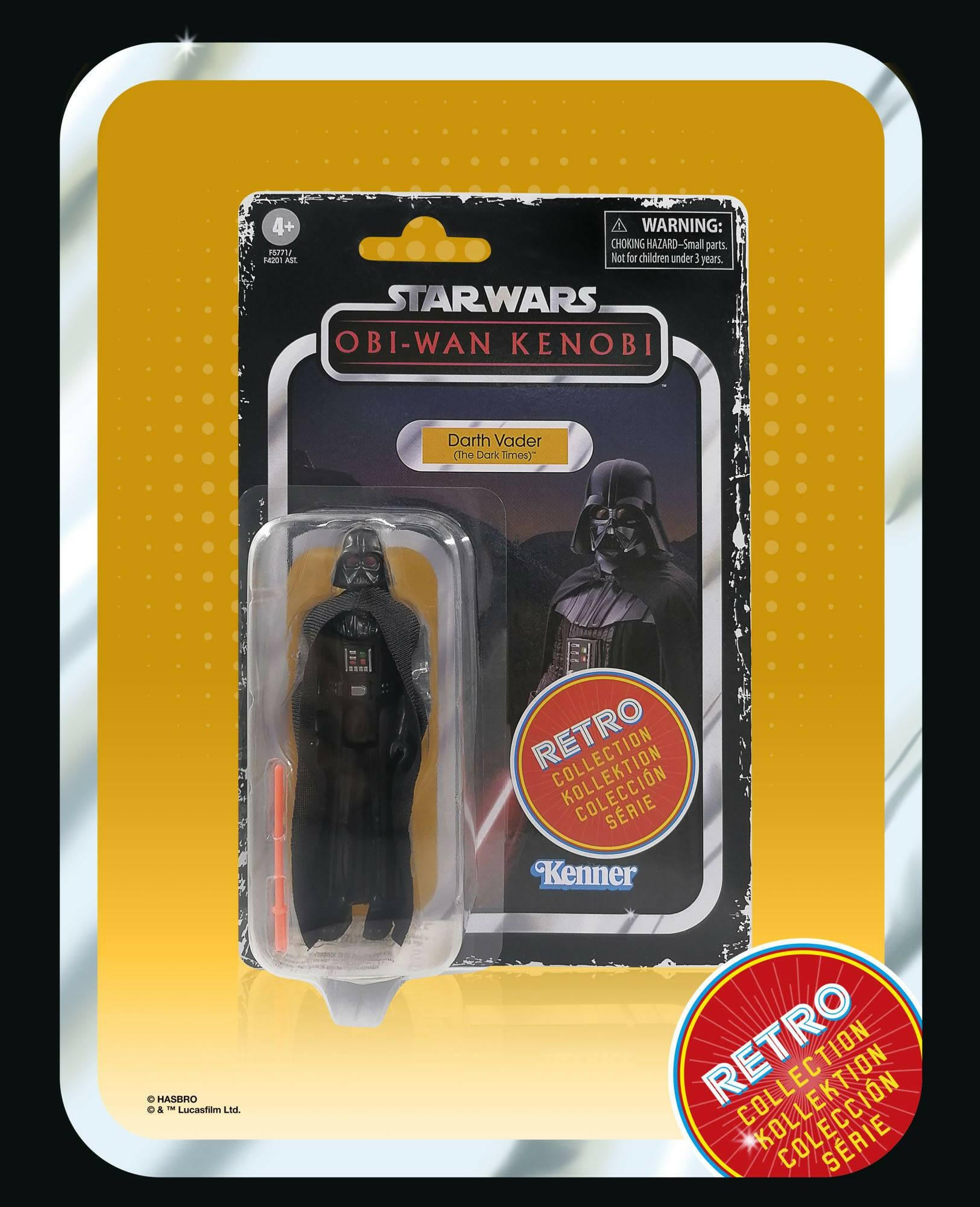 Star Wars Retro Collection Obi-Wan Kenobi: Darth Vader (The Dark Times) 10cm Hasbro