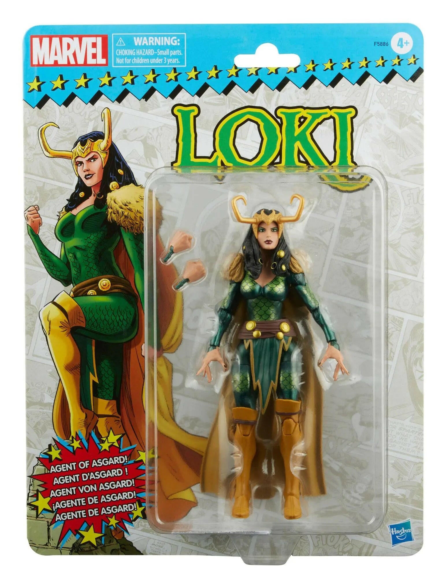 Marvel Legends Retro Collection Series Actionfigur Loki Agent of Asgard 15cm Hasbro