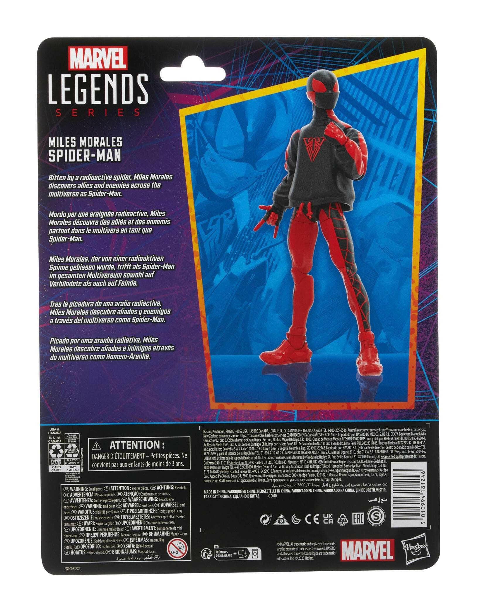 Marvel Legends Spider-Man Retro Miles Morales Spider-Man 15cm
