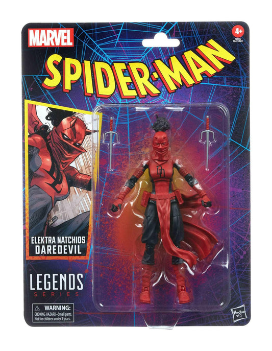 Marvel Legends Spider-Man Retro Elektra Natchios Daredevil 15cm