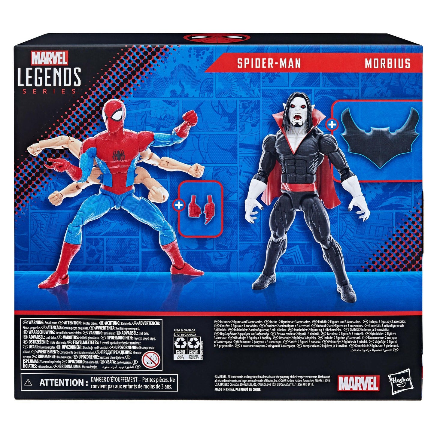 Marvel Legends The Amazing Spider-Man Actionfiguren 2er-Pack Spider-Man & Morbius 15cm Hasbro