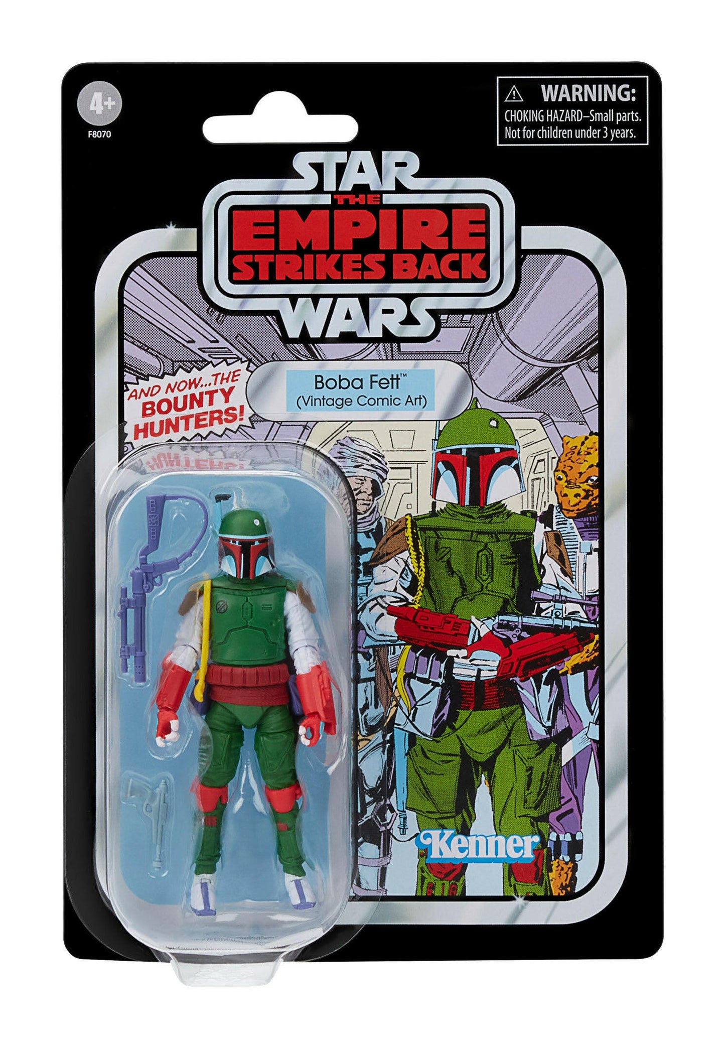 Star Wars Vintage Collection The Empire Strikes Back Boba Fett Vintage Comic Art 10cm Hasbro