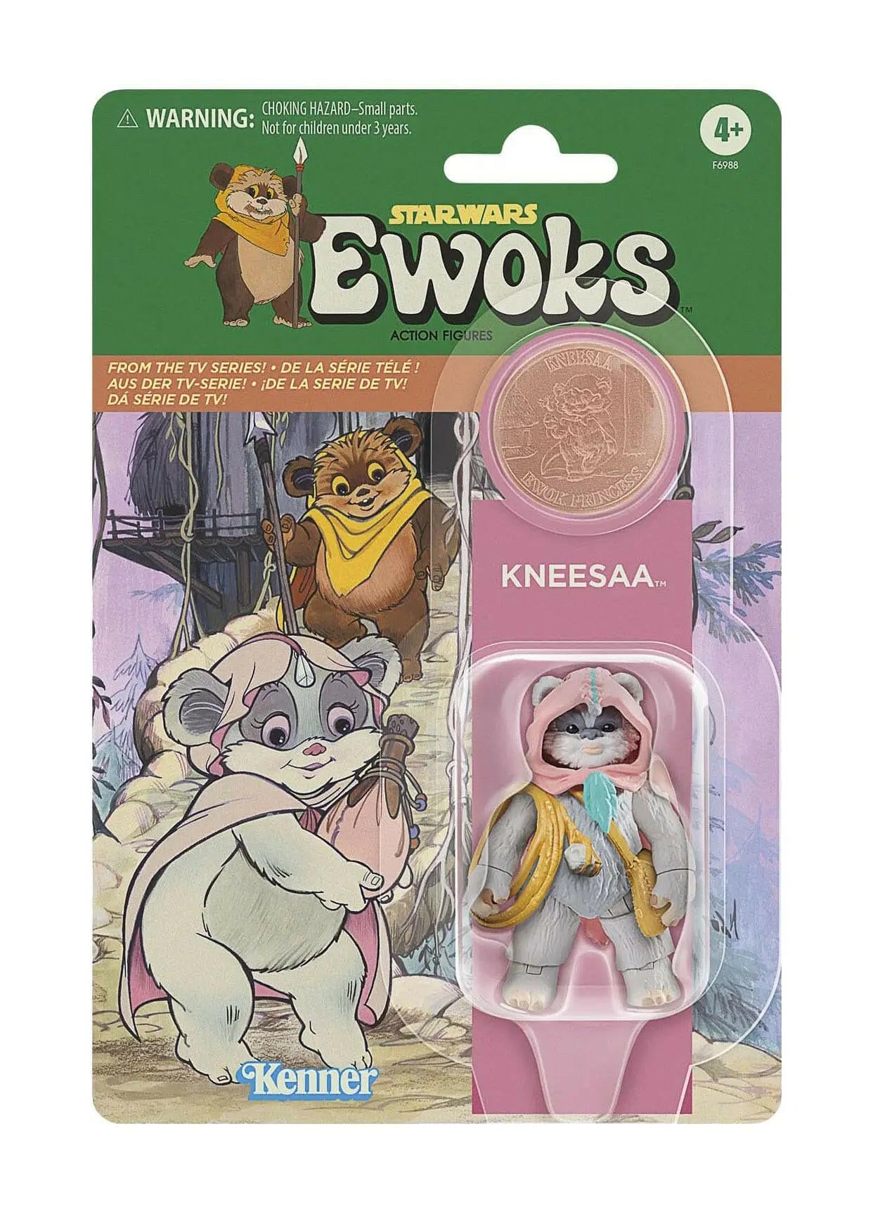 Star Wars Vintage Collection Ewoks Actionfiguren Wicket W Warrick & Kneesaa 10cm Hasbro