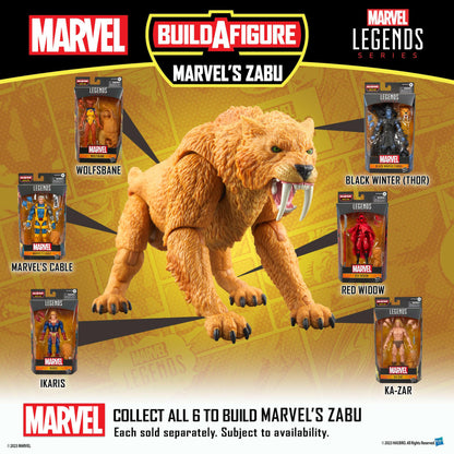 Marvel Legends Actionfigur Marvel's Cable (BAF: Marvel's Zabu) 15cm