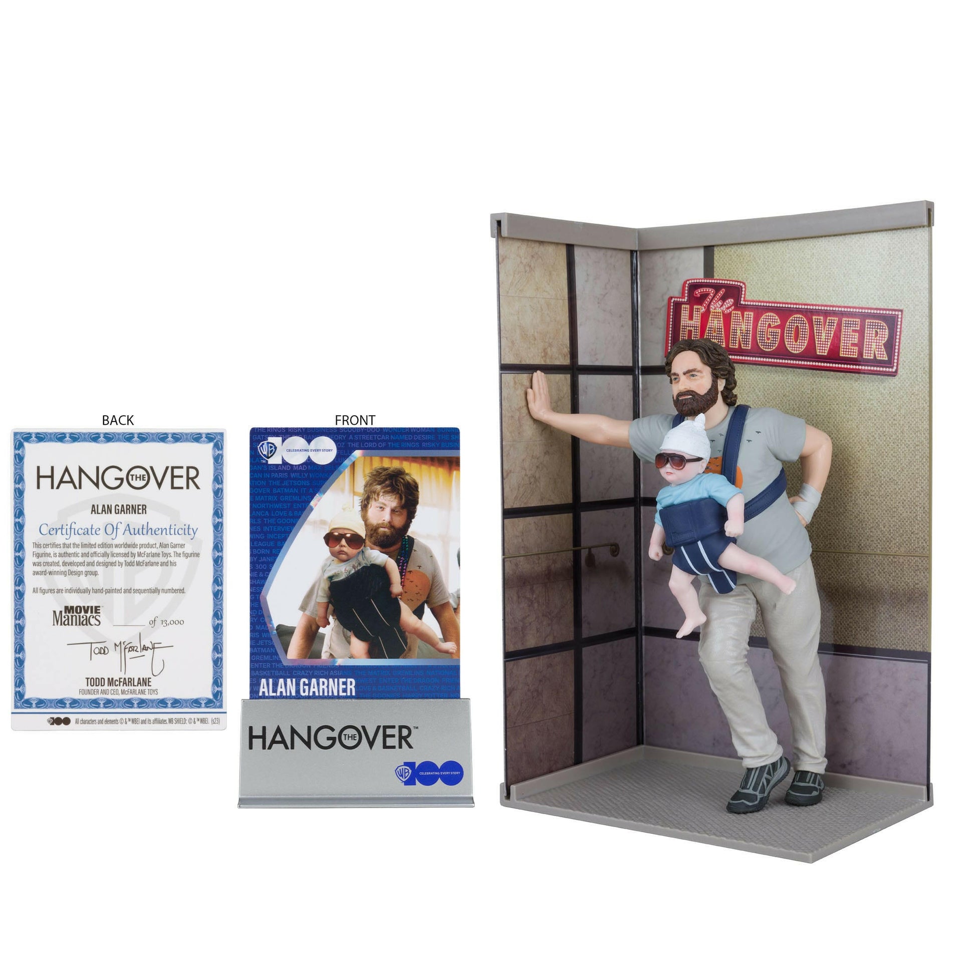 McFarlane Movie Maniacs Figur Hangover Alan Garner 18cm McFarlane