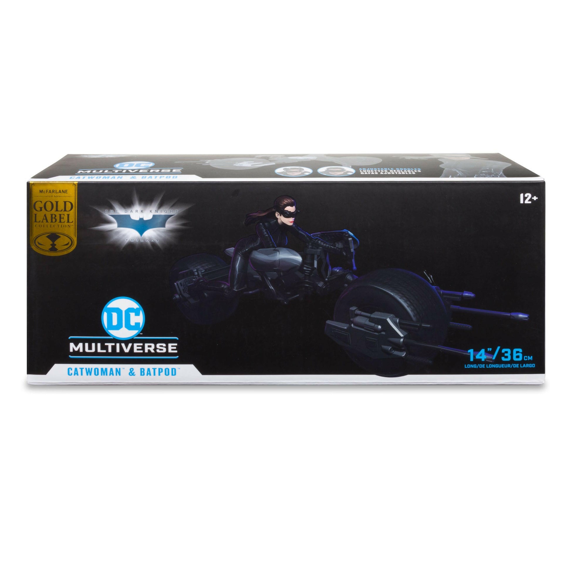 Pre-Order! McFarlane DC Multiverse Fahrzeug Batpod with Catwoman (The Dark Knight Rises) McFarlane