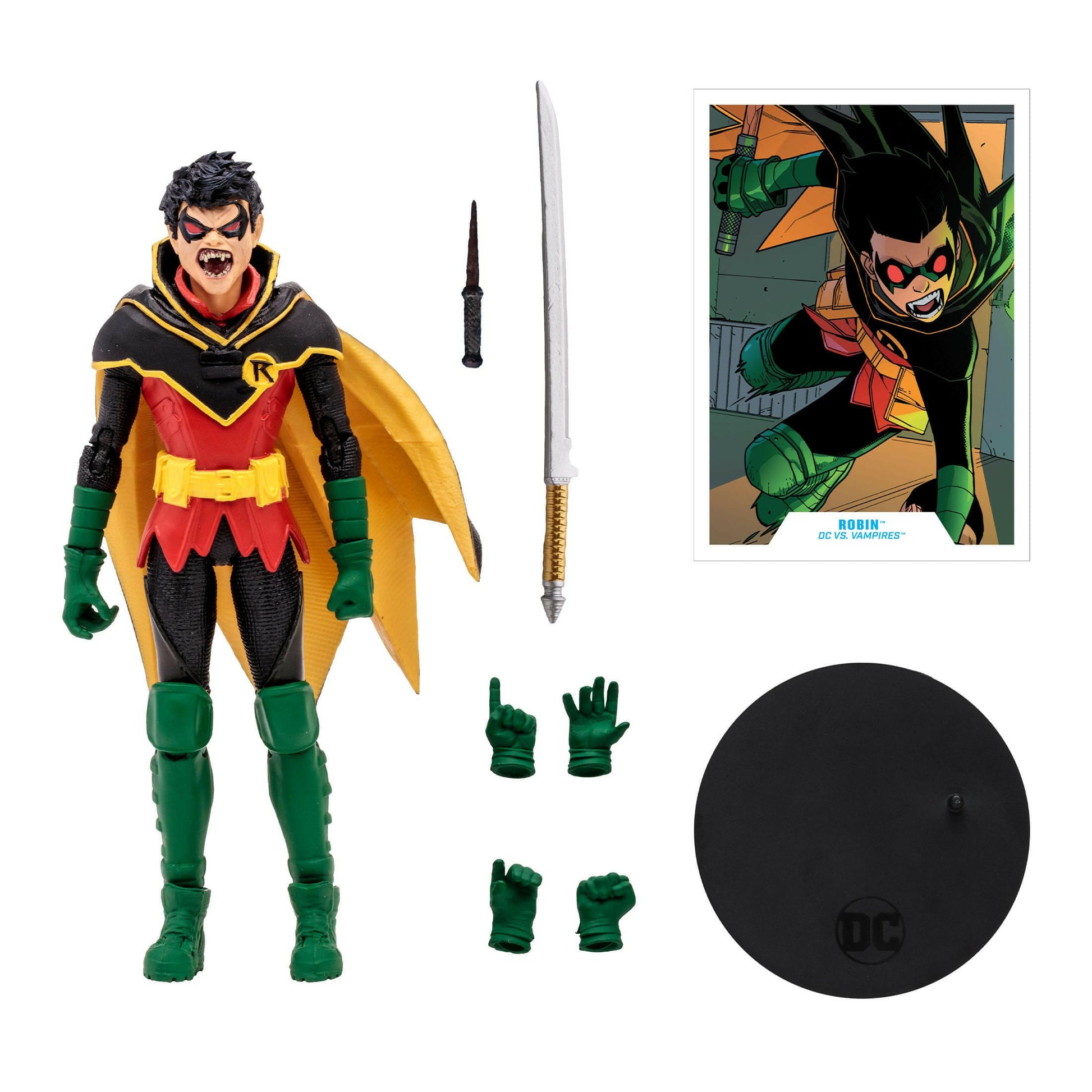 Pre-Order! McFarlane DC Multiverse Actionfigur Damian Wayne Robin (DC vs. Vampires) (Gold Label) 18cm McFarlane