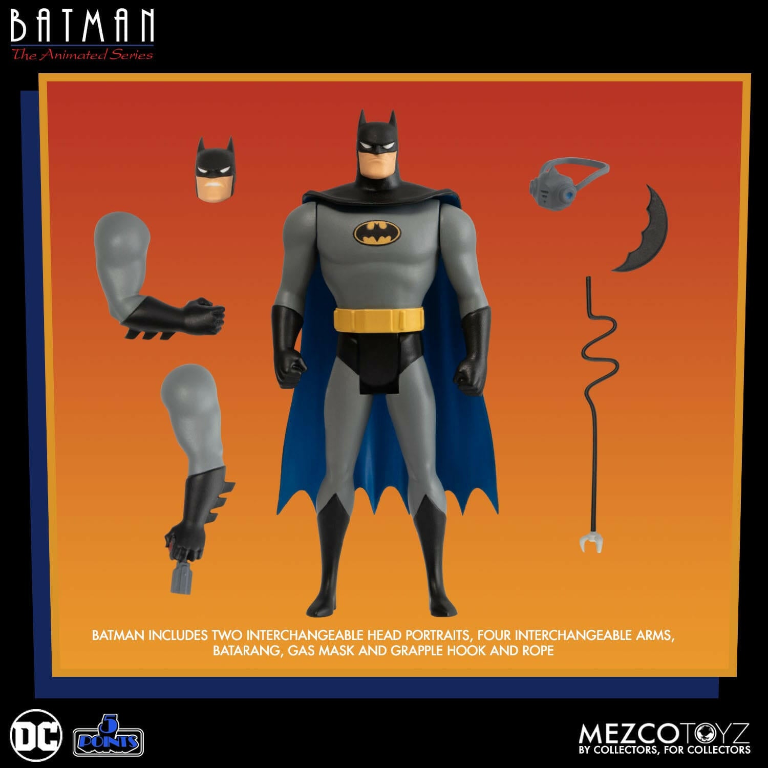 Pre-Order! MEZCO DC Comics 5 Points Actionfiguren Batman: The Animated Series Sortiment (4) 9cm MEZCO Toys